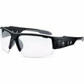 Ergodyne Skullerz DAGR-AF Safety Glasses, Matte Black, Anti-Fog Clear Lens,  52403